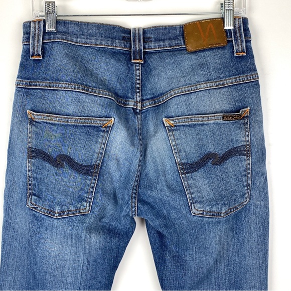 Nudie Jeans Tape Ted Grey Worn Indigo, W 31 - Picture 5 of 10